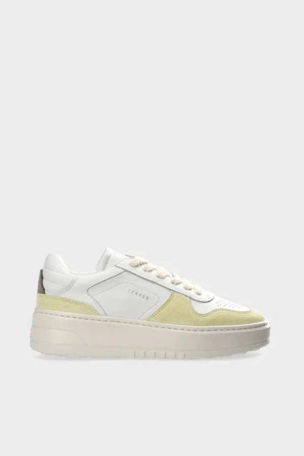 Sneaker-COPENHAGEN STUDIOS Cph75 Leather Mix Weis Gelb