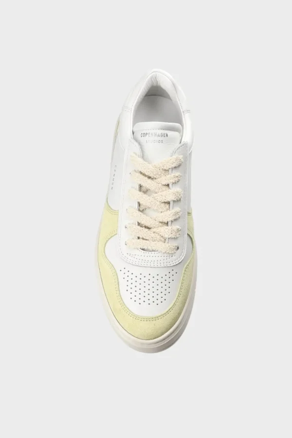Sneaker-COPENHAGEN STUDIOS Cph75 Leather Mix Weis Gelb