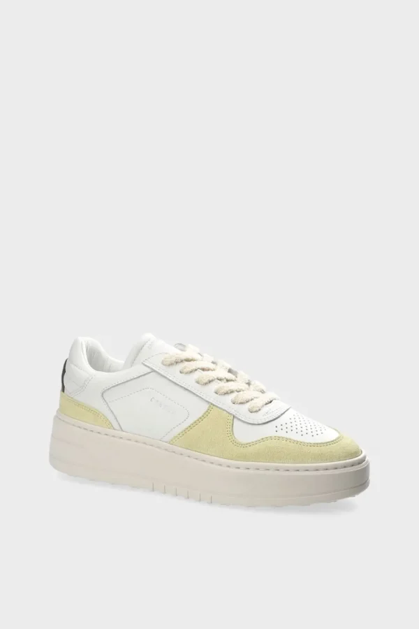 Sneaker-COPENHAGEN STUDIOS Cph75 Leather Mix Weis Gelb