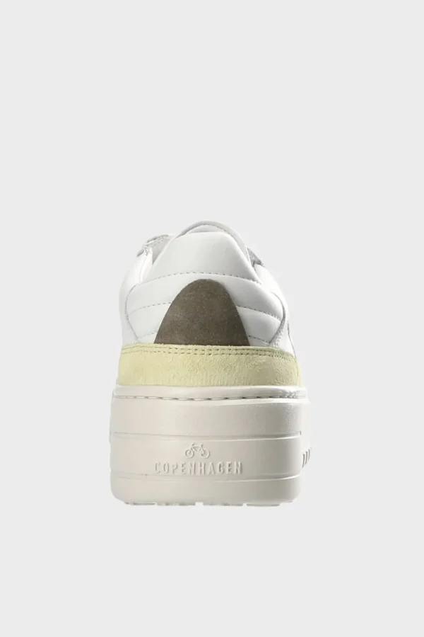 Sneaker-COPENHAGEN STUDIOS Cph75 Leather Mix Weis Gelb