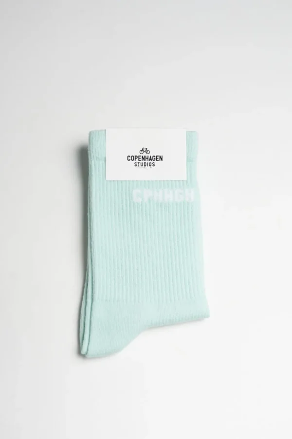 Socken-COPENHAGEN STUDIOS Cph Socks 1 Cotton Blend Aqua