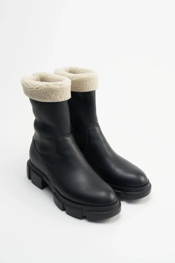 Stiefel-COPENHAGEN STUDIOS Cph668 Vegan Teddy Nappa Schwarz