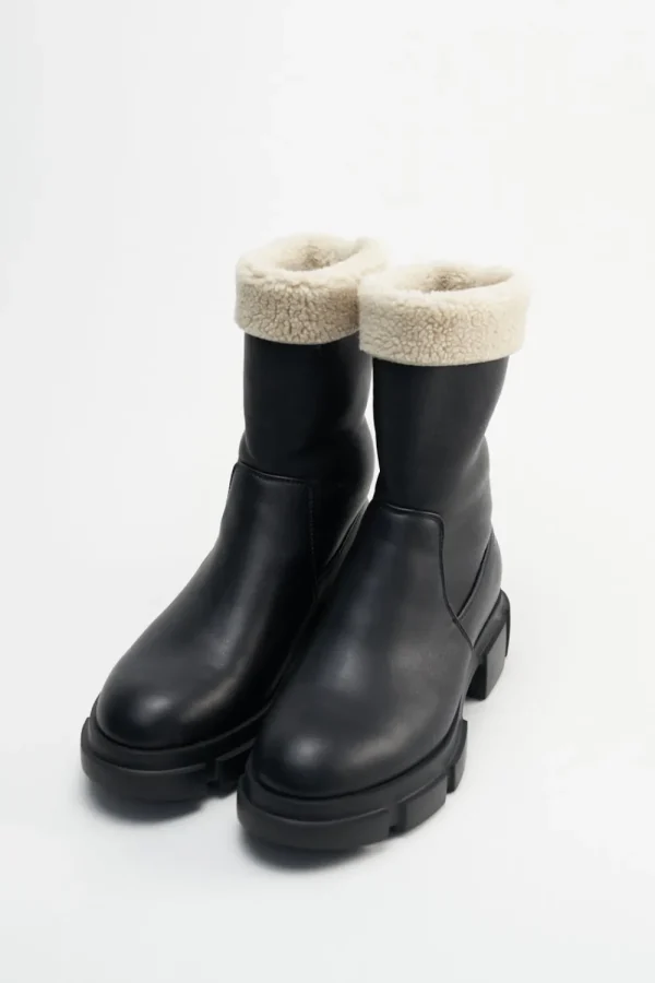Stiefel-COPENHAGEN STUDIOS Cph668 Vegan Teddy Nappa Schwarz